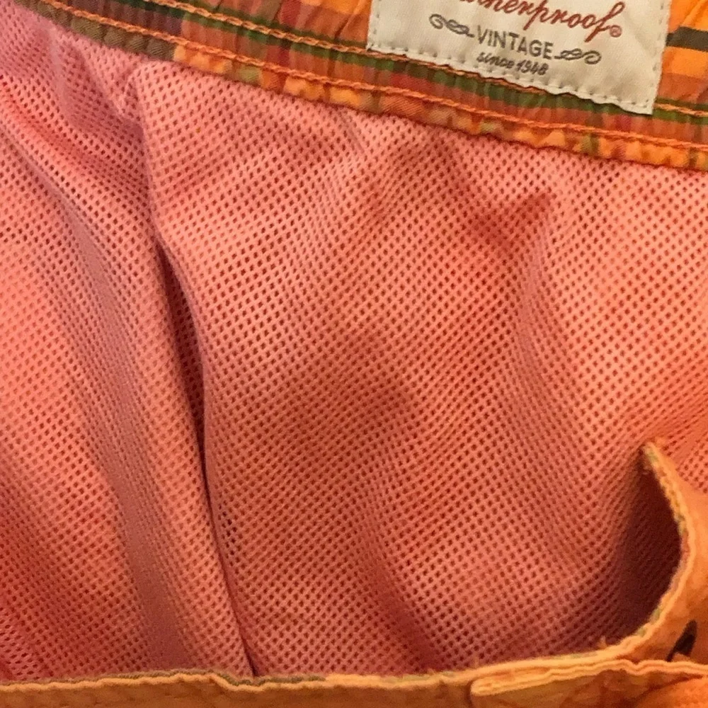 Weatherproof Vintage Men's Swim Trunks with Lining Orange Size XXXXLT NWT